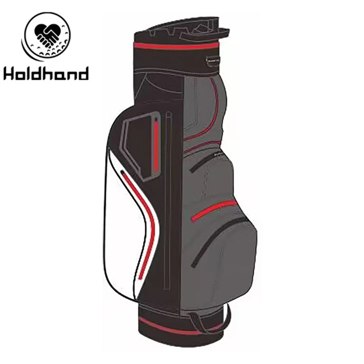 Uus OEM-i 14-suunaline vastupidav golfikäru kott, mood kohandatud