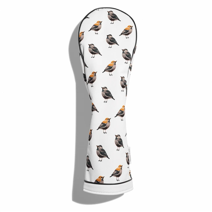 Premium Leather High Quality Embroidery Printed Wood Iron Putter Custom Golf Club Headcover Leather Golf Head Covers