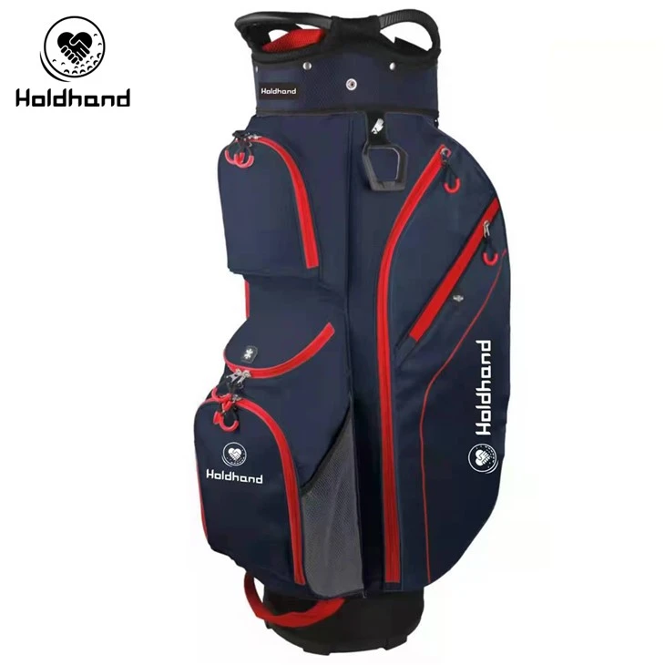Stiilne suure{0}}mahutavusega golfikärukott isikupärastatud logo ja erksate värvidega