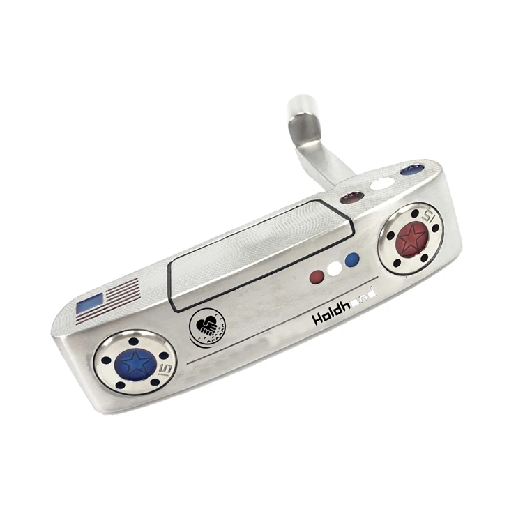 Unikaalse disainiga sepistatud teraga putteripead CNC-viimistlusega golfikeppidele.