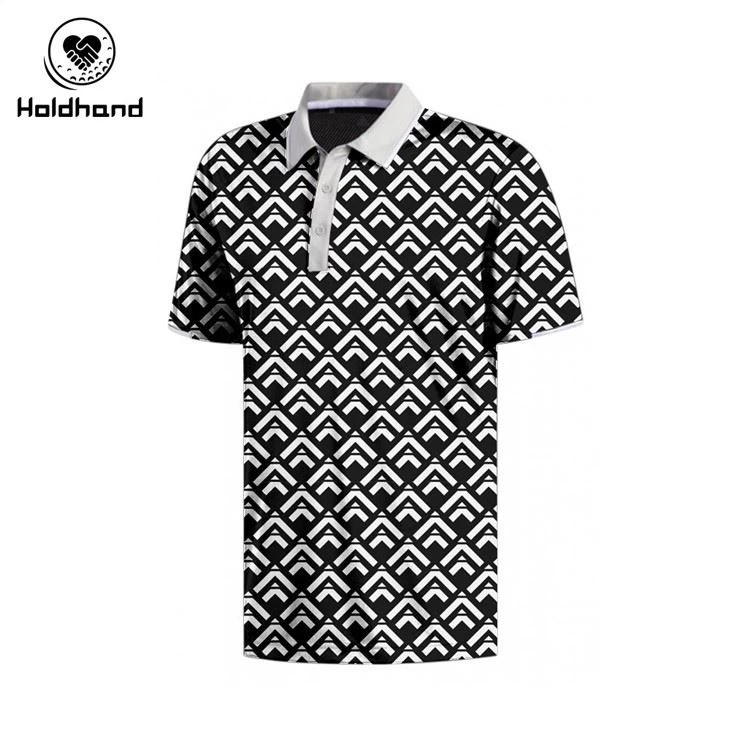 Hip-hop Style Polo Shirt Vintage Men's Polo Shirt With Custom Logo