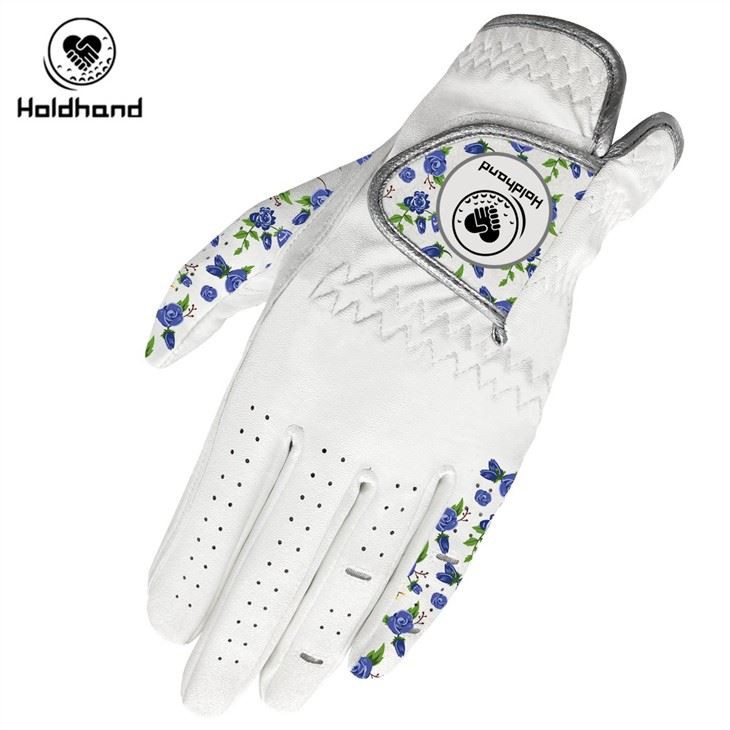 Hot Sales Factory Price Soft Feeling Custom Pattern New Design Cabretta Leather Golf Glove