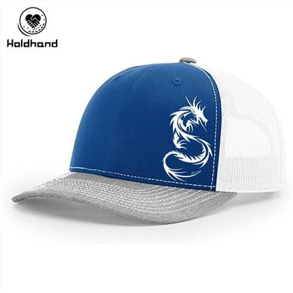 Blue Hat Golf Hat Truck Cap rihm Draakoni trükiga